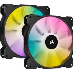 Corsair iCUE SP140 RGB ELITE 68.1 CFM 140 mm Fans 2-Pack