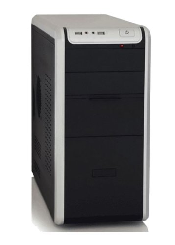 Foxconn TLM-566(H+A)+ISO-400-4SS MicroATX Mid Tower Case w/300 W Power Supply