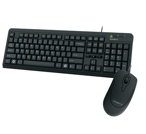 Gigabyte KM5300 Wired Standard Keyboard With Optical Mouse