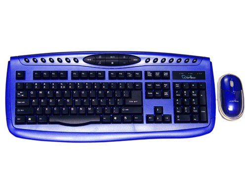 Apevia KI-COMBO-BL Wired Standard Keyboard With Optical Mouse