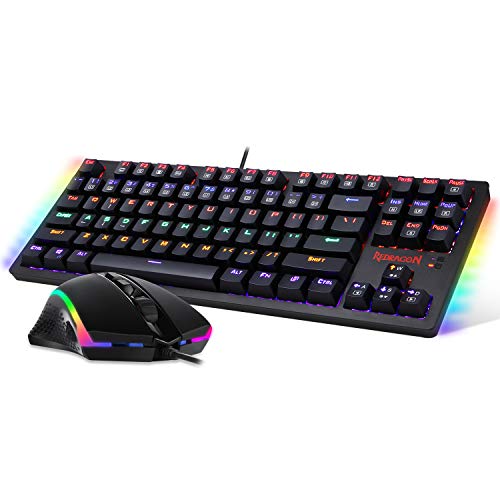 Redragon S113 RGB Wired Gaming Keyboard With Optical Mouse