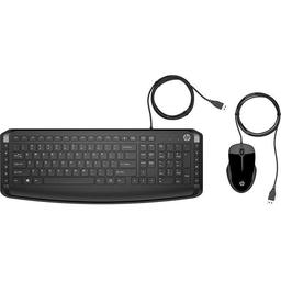 HP 200 Wired Standard Keyboard With Optical Mouse