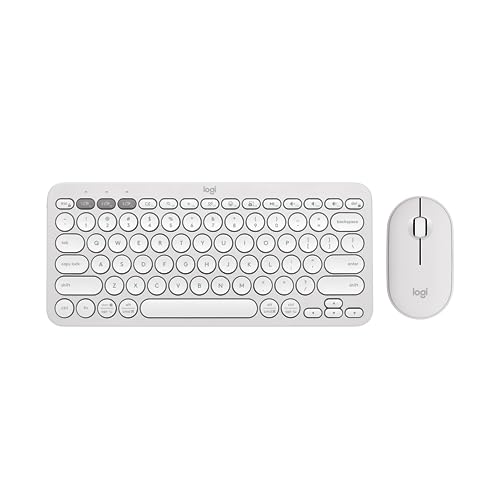 Logitech Pebble 2 Bluetooth/Wireless/Wired Standard Keyboard With Optical Mouse