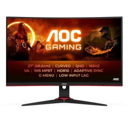 AOC CQ27G2S/BK 27.0&quot; 2560 x 1440 165 Hz Curved Monitor