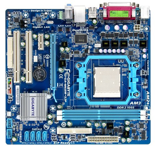 Gigabyte GA-M68M-S2P Micro ATX AM3/AM2+/AM2 Motherboard