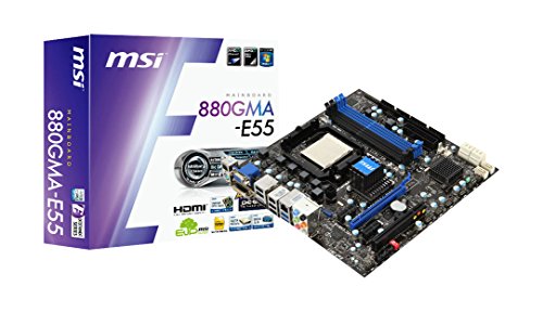 MSI 880GMA-E55 Micro ATX AM3 Motherboard