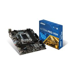 MSI H170M PRO-VDH Micro ATX LGA1151 Motherboard