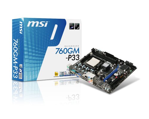 MSI 760GM-P33 Micro ATX AM3 Motherboard