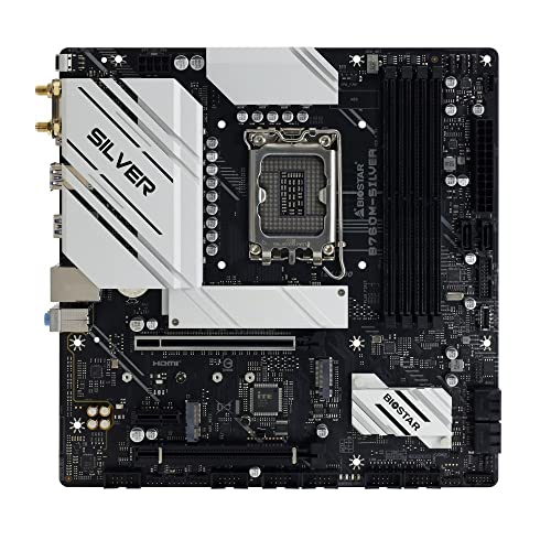 Biostar B760M-SILVER Micro ATX LGA1700 Motherboard