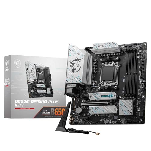 MSI B650M GAMING PLUS WIFI Micro ATX AM5 Motherboard