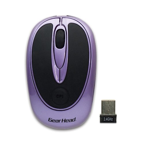 Gear Head MP2475PUR Wireless Optical Mouse