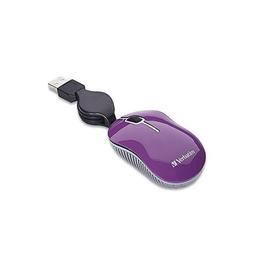 Verbatim 98113 Go Mini Travel Commuter Wired Optical Mouse