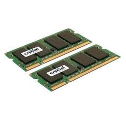 Crucial CT2KIT12864AC667 2 GB (2 x 1 GB) DDR2-667 SODIMM CL5 Memory