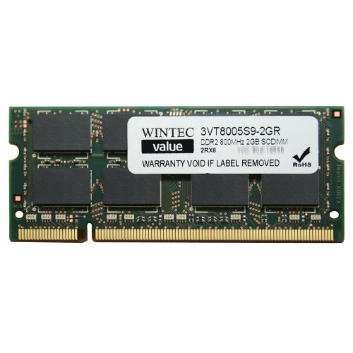 Wintec Value 2 GB (1 x 2 GB) DDR2-800 SODIMM CL5 Memory