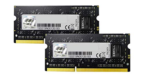 G.Skill F3-1600C10D-16GSQ 16 GB (2 x 8 GB) DDR3-1600 SODIMM CL10 Memory
