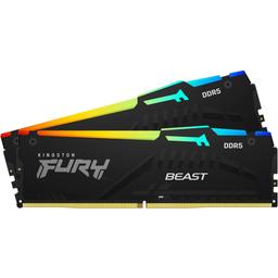 Kingston FURY Beast RGB 64 GB (2 x 32 GB) DDR5-5200 CL40 Memory