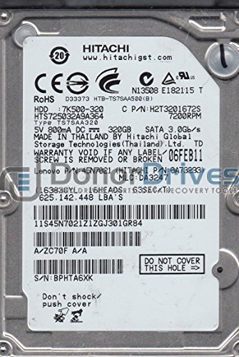 Hitachi Travelstar 7K500 320 GB 2.5" 7200 RPM Internal Hard Drive