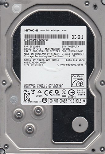Hitachi Deskstar 5K3000 3 TB 3.5" 5400 RPM Internal Hard Drive