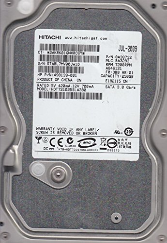 Hitachi 7K1000.B 250 GB 3.5" 7200 RPM Internal Hard Drive