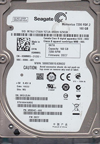 Seagate Momentus 7200 FDE.2 160 GB 2.5" 7200 RPM Internal Hard Drive